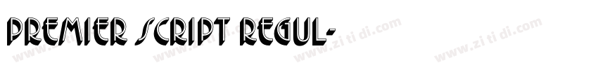 Premier Script Regul字体转换